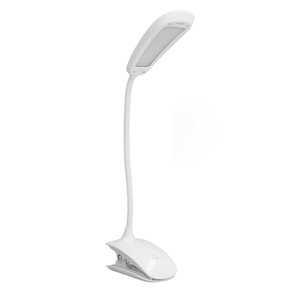 Klippljus USB Uppladdningsbar 3 Hastighets Touch Fällbar Flexibel Svanhals LED Klippbord Bordslampa Sovsal Läslampa