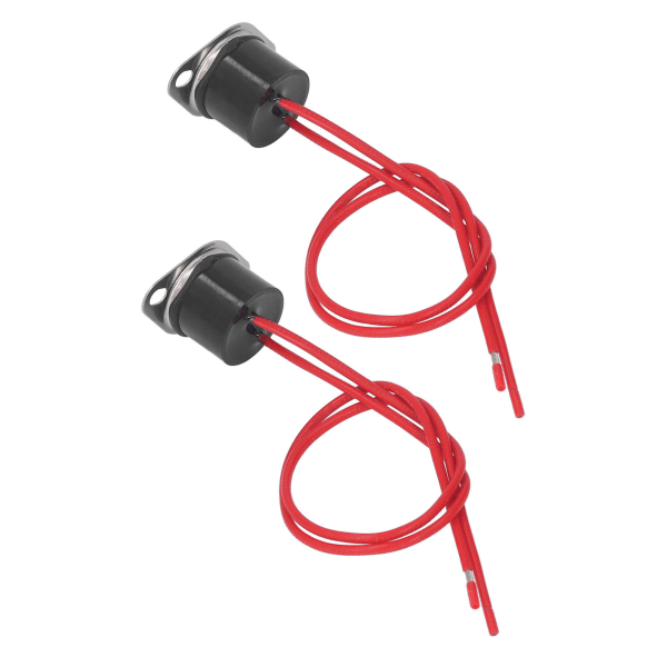 2 st termisk kontrollbrytare vattentät bimetallisk sensor snabb respons termostat temperatursensor 10A 250V 120℃