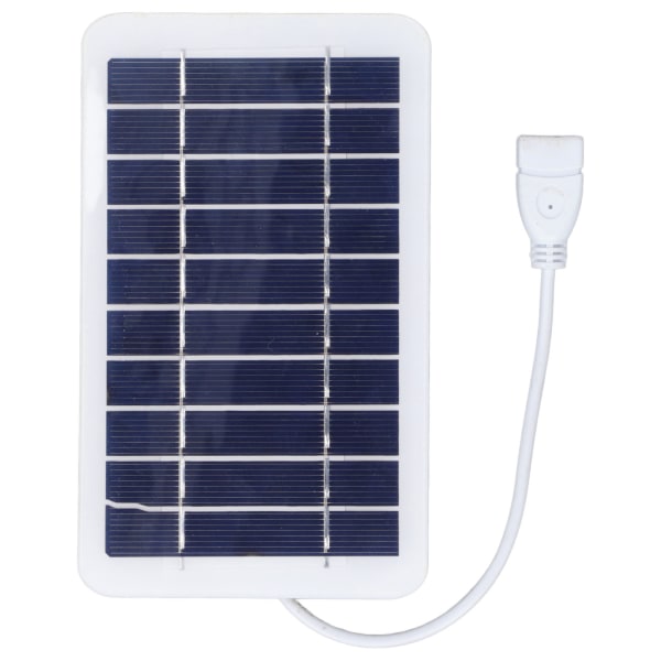 Solcellepanel Bærbar Utendørs Solpanellader for Kamera Mobiltelefon Mobil Power Pack 2W 5V