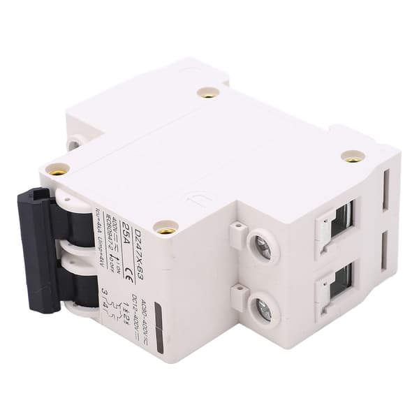 AC DC Miniatyr effektbryter 2P 25A 400V DIN-skinnefeste for solcelleanlegg DZ47X 63