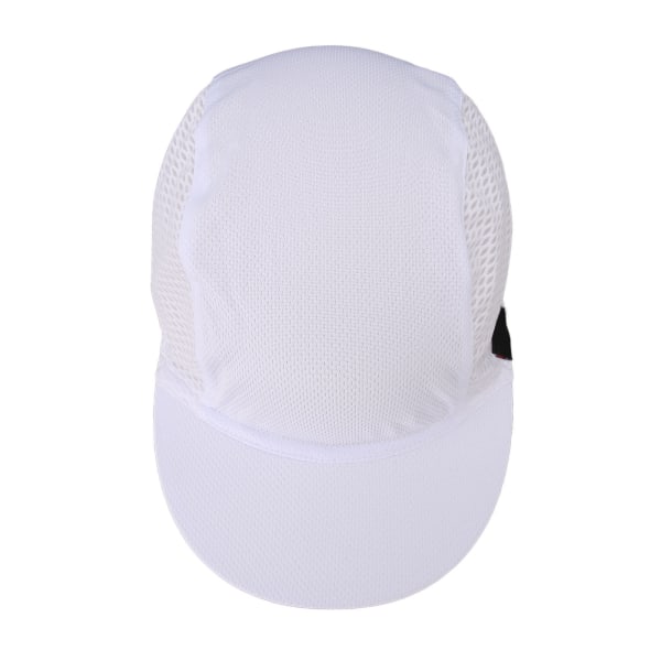Running Mesh Hat Solskjerming Svetteabsorbering Pustende bærbar nettinghatt for utendørssport Hvit