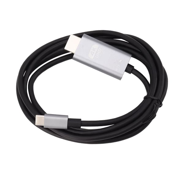 Type C - HD Multimedia Interface -kaapeli 4K 30Hz Plug and Play UHD USB C - HD Multimedia Interface -sovitinkaapeli