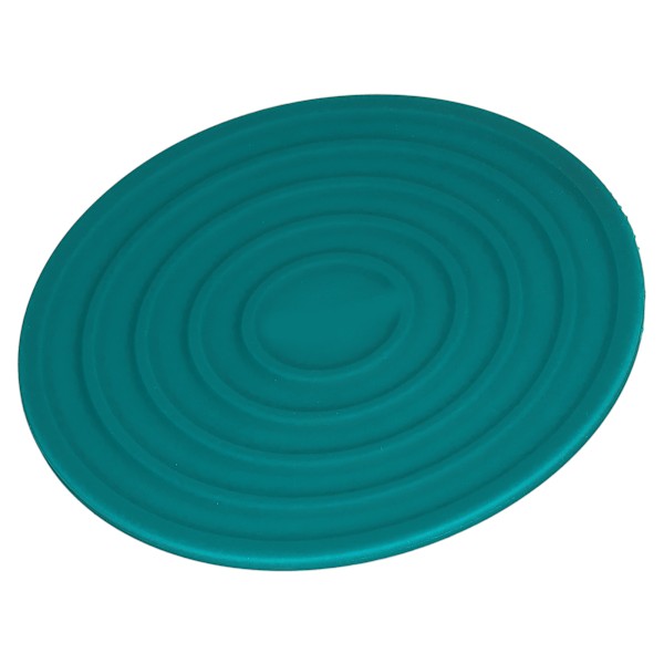 Kök Underlägg Mat Grade Silikon Värmebeständig Förtjockad Design Rund Placemat för Restaurang Hem Grön