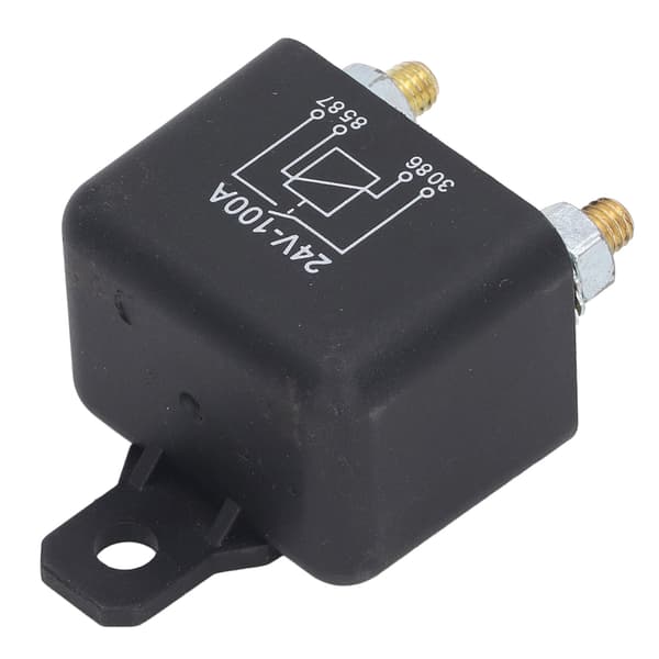 Startsolenoid 100A 4-benet messing spole høj effekt PC-hus plæneklipperrelæ til bil DC24V