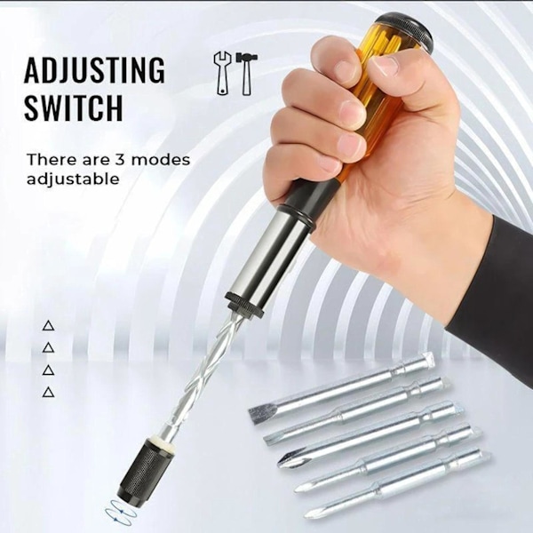 Semi-automatic Screwdriver with Replaceable Bit