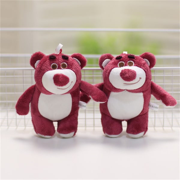 e Strawberry Bear Nyckelring arttoon Plysch Doll Bag Pendant Keyri C