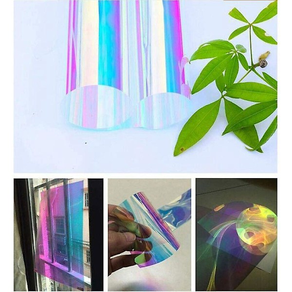 Regnbue Iridescent Vindufilm - Fargerik DIY Glassklistremerke