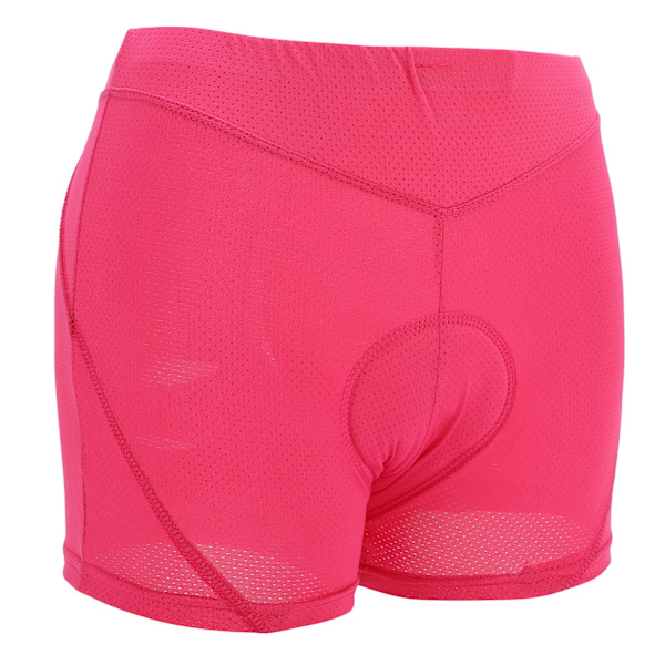 Cykling Vadderade Shorts Silikonkudde Design Elastiska Mjuka Andningsbara Bekväma Cykelunderkläder för KvinnorXL