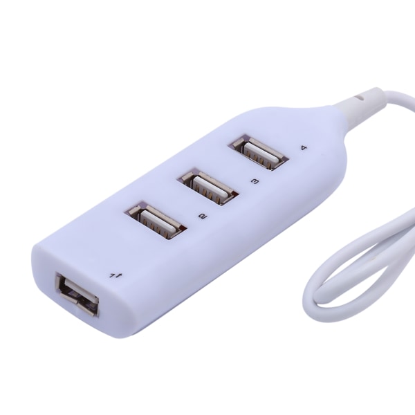 Kabelført Micro USB 2.0 4-Port Distributor Multi Hub Splitter Power til PC Computer