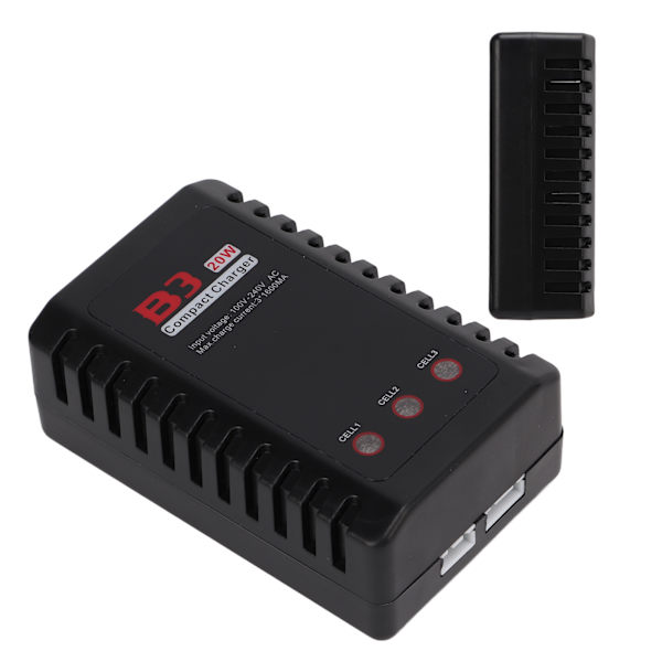 HotRC B3 Balance Lader Effektiv Varmeafledning Auto Sluk HotRC B3 Lipo Batteri Lader EU Stik 100‑240V