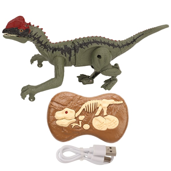 Kauko-ohjattava dinosauruslelu 5 kanavaa 2.4G langaton simulaatioäänet valot sähköinen RC kävelevä dinosauruslelu lapsille