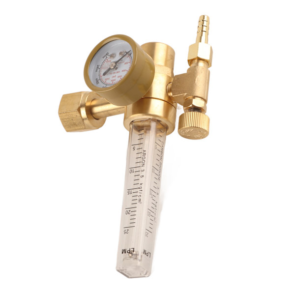 Argon Regulator Manuel Justering Svejsning Gas Flowmeter Trykreduktion med Måler