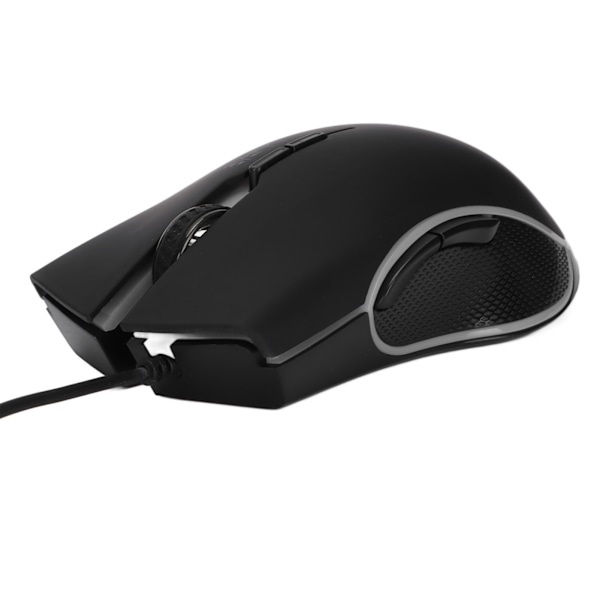 Kablet Mus 4 Farve Baggrundslys Gaming Chip USB Mus Ergonomisk 7 Knapper Computertilbehør til Win XP Sort