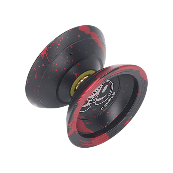 Yo Toy 2 Rotasjonsmoduser String Trick De-stressende Uresponsive Yo-yo med Kulelager for Barn Svart Rød