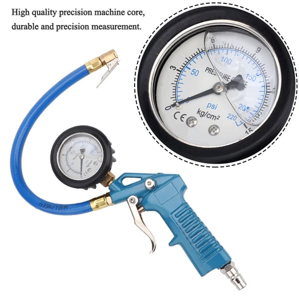 Bil Lastbil Motorcykel Däck Lufttryck Pump Mätare Testare Manometer