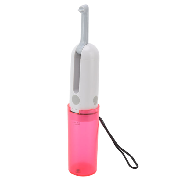 Bärbar bidé 230 ml USB-laddningsbar effektiv vattenbesparing enkel drift bärbar bidéspruta för toalett resor röd flaska