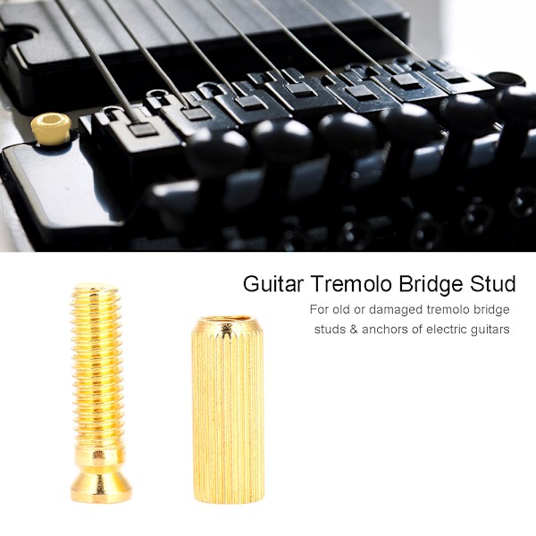 2 st 8 mm justerbar elgitarr Tremolo brodubbar och ankare för Floyd Rose (guld)