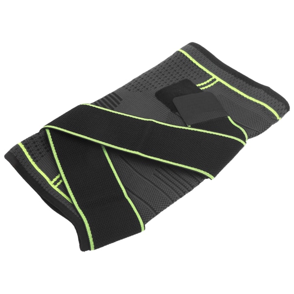 Utomhus Dual Sports Knäskydd Andas stickad Knäskydd Dubbla tryckband Knäskydd Grön L