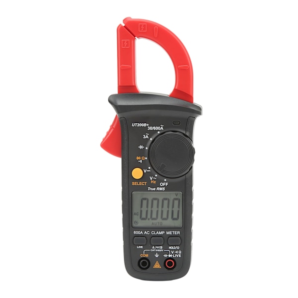 Digital klämmamätare AC DC spänning ström resistans kapacitansmätare elektrisk test multimeter
