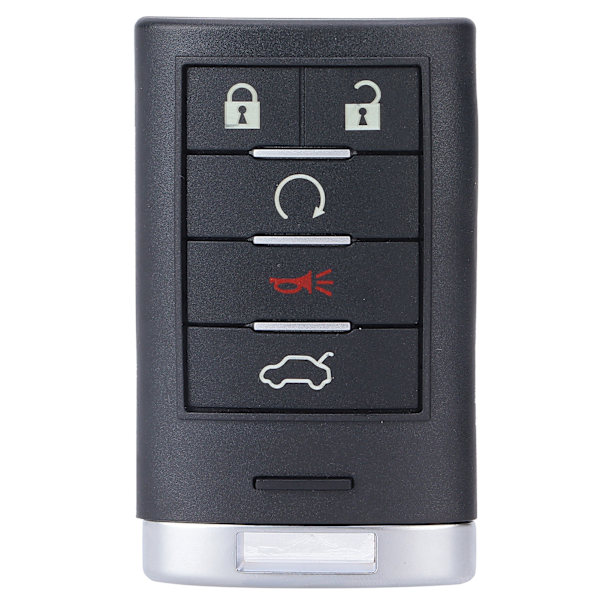 Smart Key 5-Knaps med Lille Nøgle M3N5WY7777A Erstatning for Cadillac CTS 2008-2013