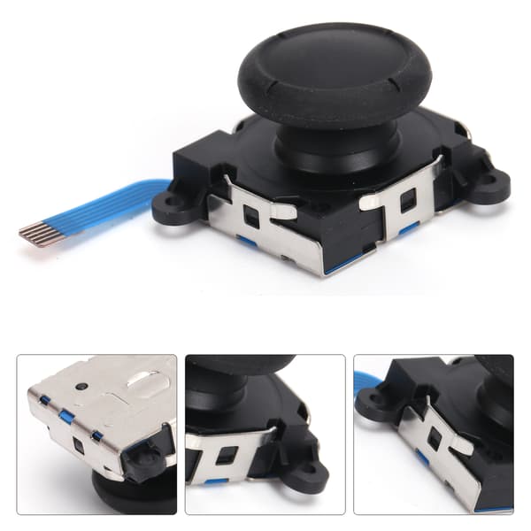 Analog Joystick Tommelspak Knapp Modul Erstatning for Switch Joycon Lite Kontroller Svart
