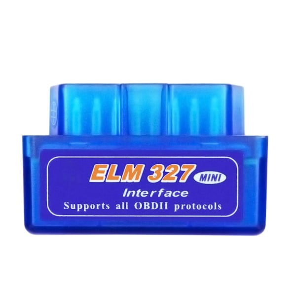 OBD2 V1.5 Bluetooth 5.1 -skanneri ELM327-autodiagnostiikkatyökaluun, yhteensopiva IOS- ja Android-autotunnistimien kanssa, sininen