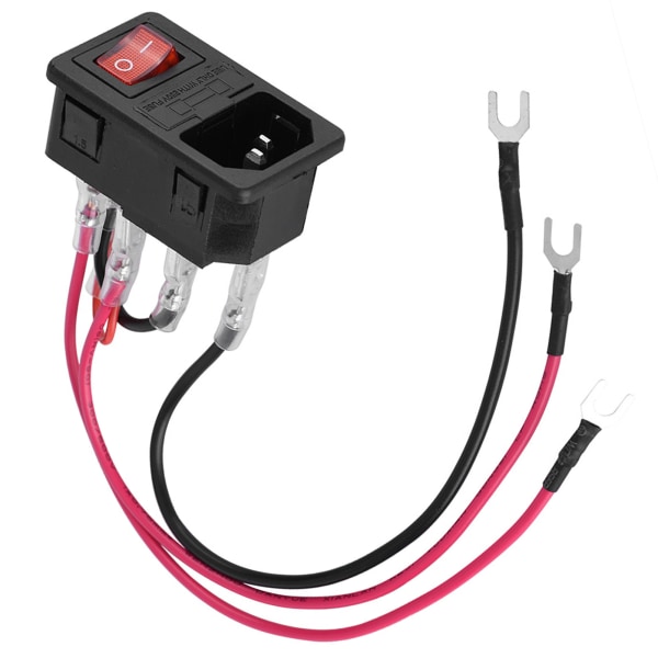 Utype Plug 10A 220V/110V power kytkimen sovitinpistorasiamoduuli sulakkeella 3D-tulostimelle