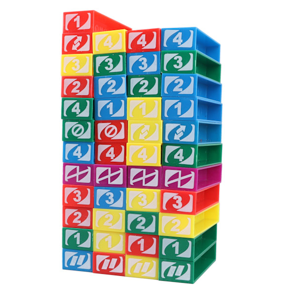 45 kpl Tumbling Blocks - Muoviset, Kestävät, Vakaat, Moniväriset, Rakennuspelit Lapsille