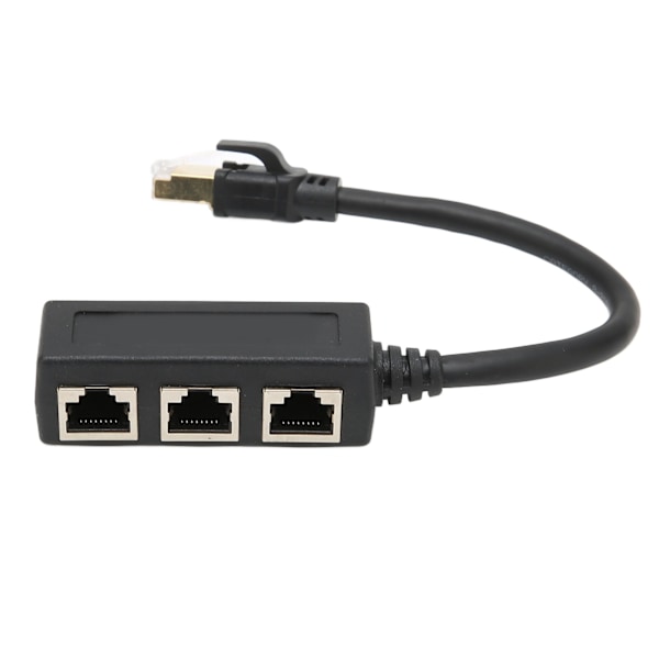 RJ45 Ethernet Adapter Kabel Forlenger 1 til 3 Port Utmerket Tilkobling Overføring Godt Signal Ethernet Socket Adapter