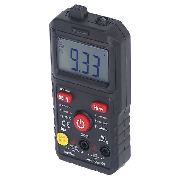 Digitalt multimeter Nøjagtig måling Hurtig respons Bærbart elektrikermåler Voltmeter