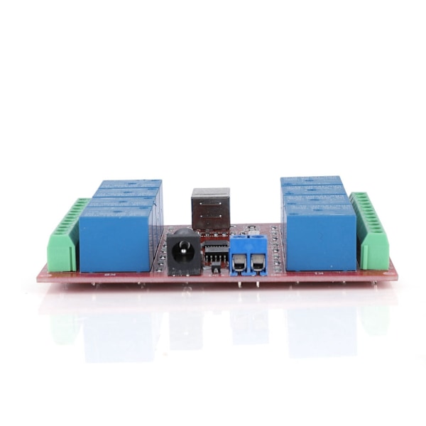 8-kanals 12V computer USB Intelligent kontrolkontakt relæmodul Gratis driver