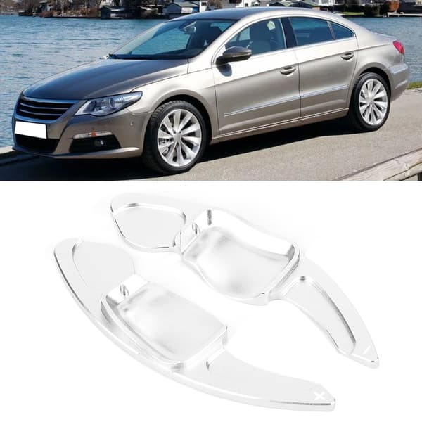 Aluminiumslegering Sølv Ratt Paddle Shift Forlengelsessett for Magotan