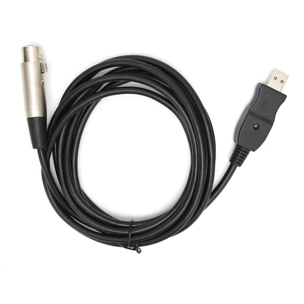 USB Hann til XLR Hunn Adapterkabel 3M Studio Lyd Mikrofon Opptak Koblingsledning