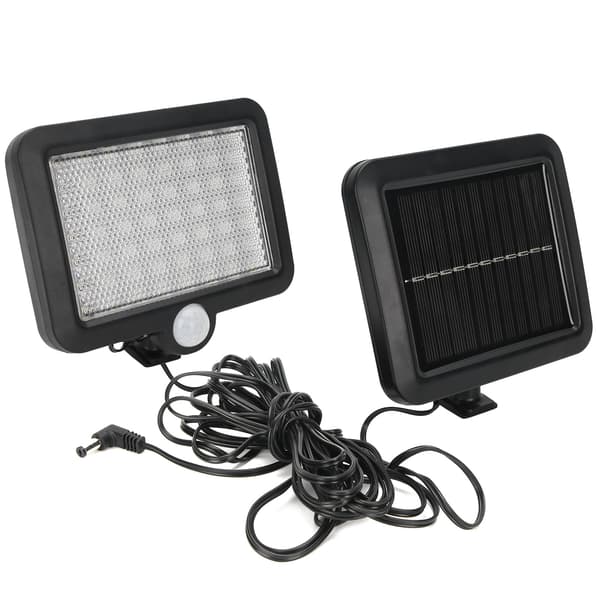 56 LED Solar Sensor Separation Gade Væg Plæne Hjem Have Lampe ABS Udendørs Spotlight