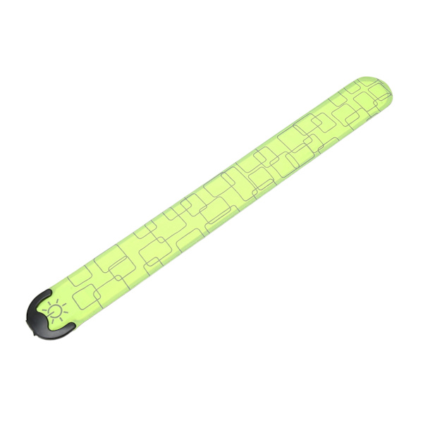 LED-turvallisuusrannekevalot USB-latauksella 3 säädettävää tasoa Ulkoilmakäyttöön yöjuoksuun Vihreä