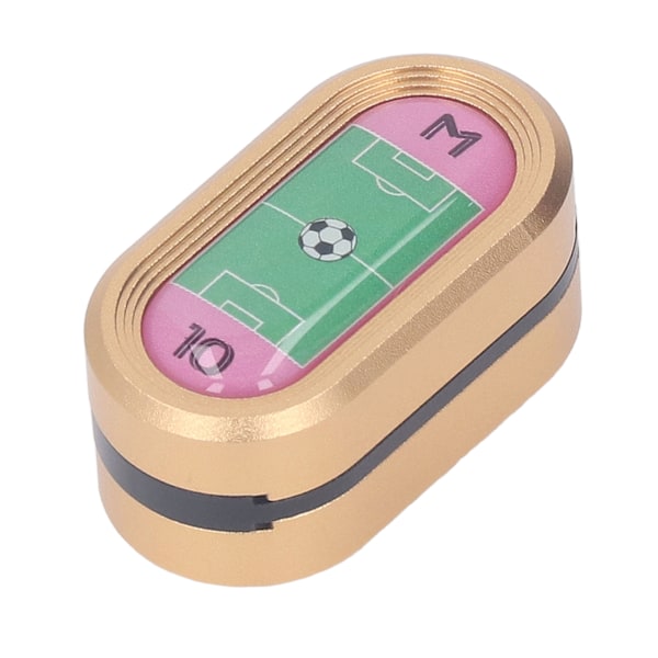 3-lags Push Card Slider Legetøj Fodboldbane Mønster Aluminium Legering Reduceret Stress Magnetisk Haptisk Slider Legetøj Guld