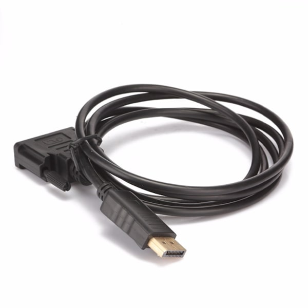 1.8M Displayport Hann til DVI Hann Adapterkabel 1080P DP til DVI Konverter Støtter Displayport 1.1a