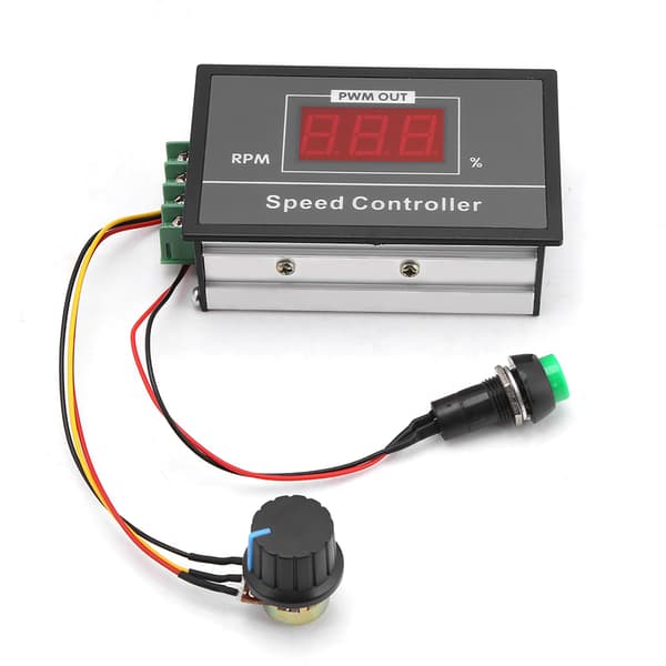 PWM DC Motorvarvtalsregulator 6-60V 30A, Start/Stopp-knapp - 1 Styck