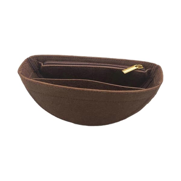 Väskorganiseringsinlägg Designerorganiseringsväskfoder för axelväska Coffee Zipper