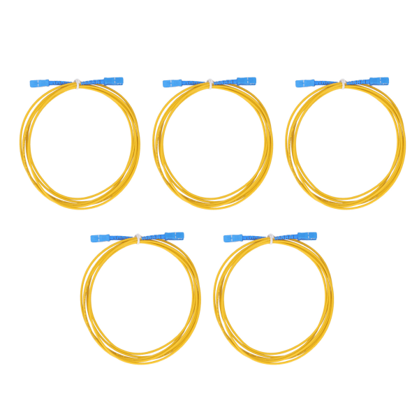 5 stk optisk fiberforlengelseskabel Enkeltmodus LSZH-kappe Fiberoptisk jumperkabel Telecom Grade