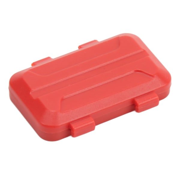 RC Side Tool Box Professional High Simulation RC Car Tool Box for AXIAL SCX24 1/18 1/24 RC Car Red