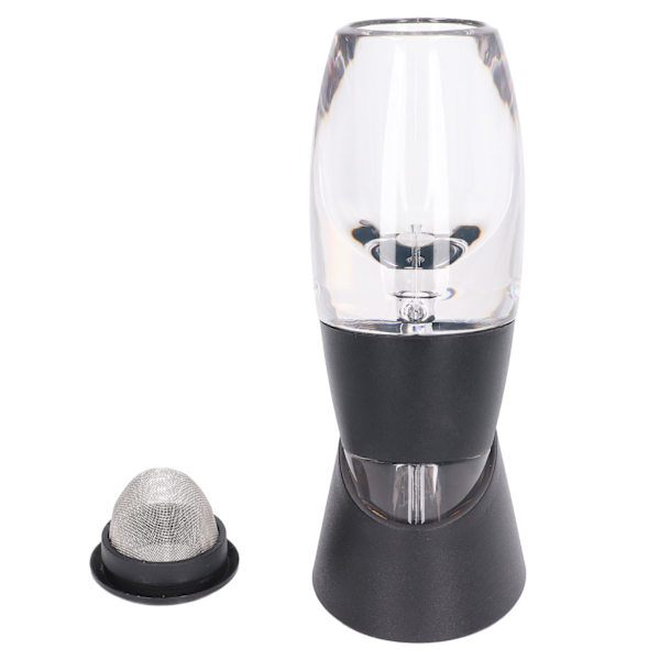 Vinaerator i hållbar plast, Bernoulli-princip, enkel att använda och rengöra, förbättrar smaken, vinaerator