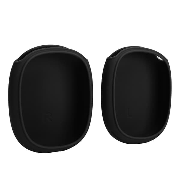 Silikon Bluetooth Headsetfodral Dammtätt Stötsäkert Skyddsfodral för IOS Earphone Max Svart