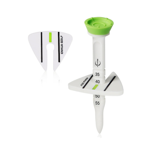 Gummi Golf Tee Justerbar højdemarkør - gul