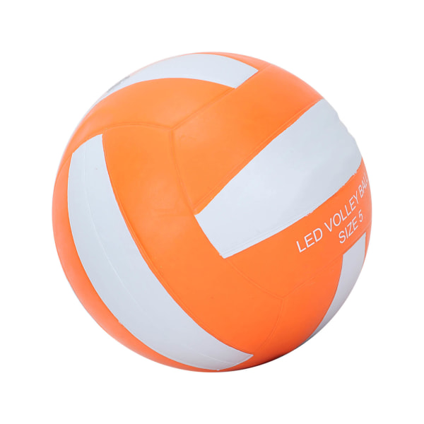 LED Glow In The Dark Volleyball Gummi LED Vibration Nightime Light Up Volleyball til udendørs