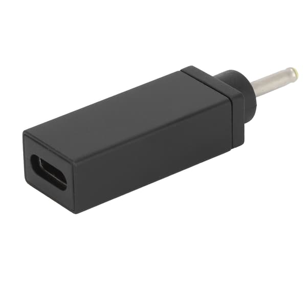 Type-C til DC-adapter hunn til hannplugg 2,5x0,7 mm rett PD-kontakt ladeenhet