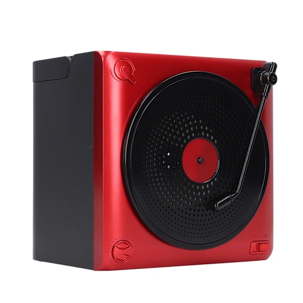 Karaokemaskin med to mikrofoner, bærbar LED Bluetooth-høyttaler for bursdag, hjemmefest, rød