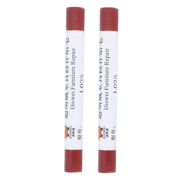 2 stk møbelmaling gulvreparationskridt ridselap patch maling pen træ komposit reparation materiale Redwood