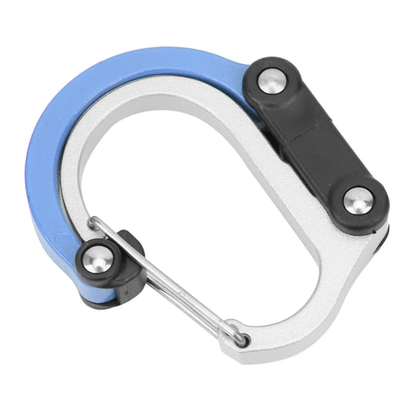 Utomhus Aluminiumlegering Karbinhake Clip och Krok Mini för Resor/Bagage/Små Väskor Blå