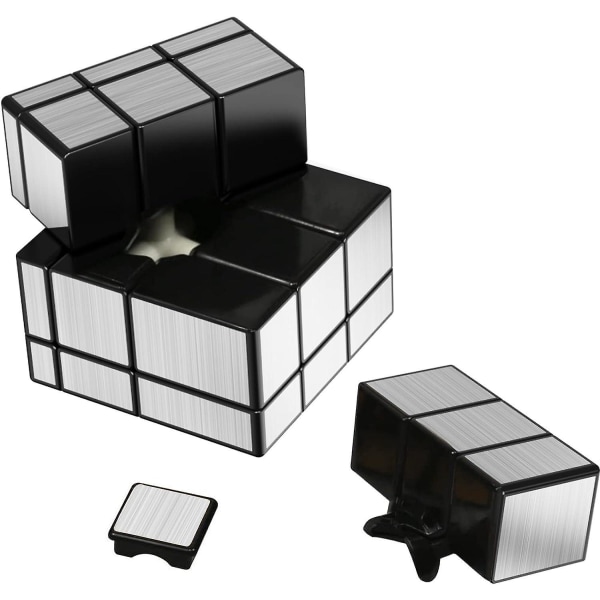 3x3 Mirror Cube - Silver Speed ​​Pusselleksak för barn och vuxna
